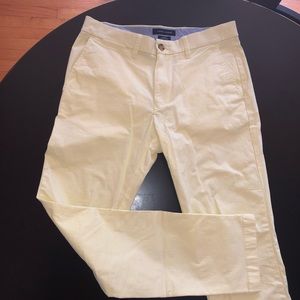 Tommy Hilfiger Yellow Dress Pants Chinos